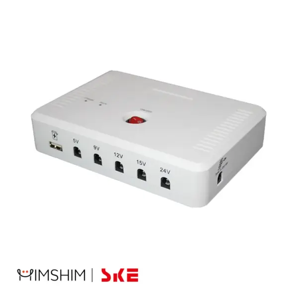 SKE SK616 Mini UPS For Wifi Router + ONU + IP Cam/CC Cam ( 13,200mAh With 5 Output)